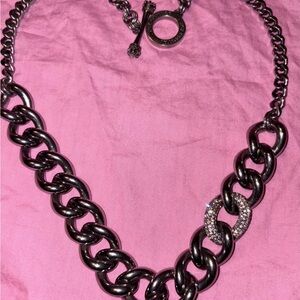 Juicy couture chunky pave necklace